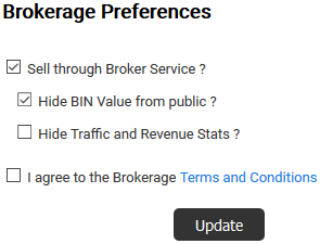 Brokerage Preferences