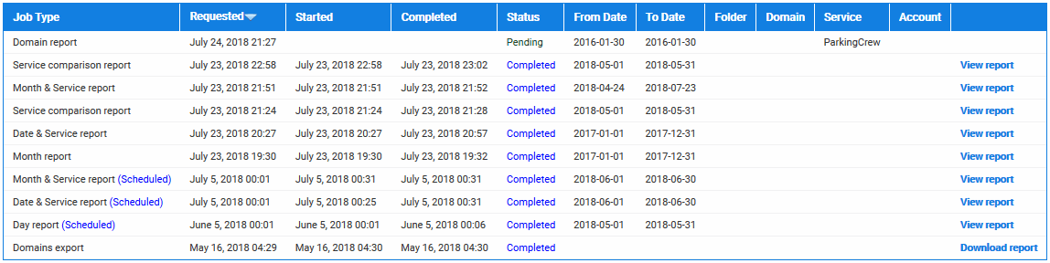 Job Queue - Pending
