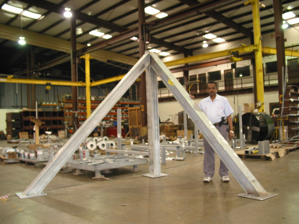 Structural Frame Posts for Power Plant