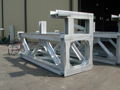 6' x 13 ½' Steel Pipe Support Structure