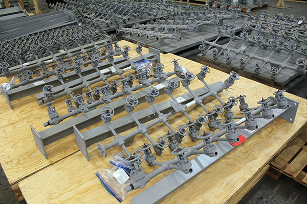 Custom Manifolds with Globe and Gate Valves Designed for a Polyethylene Facility