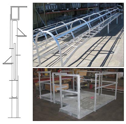 Ladders and Platforms to be installed on a 90 foot tall pressure vessel