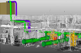 Piping laser scan