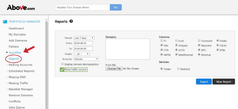 Click to start generating your own custom reports!